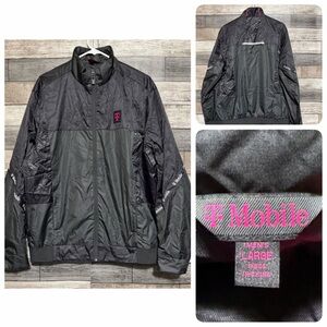 T-Mobile Windbreaker Jacket Men’s L Black Full Zip Workwear Uniform